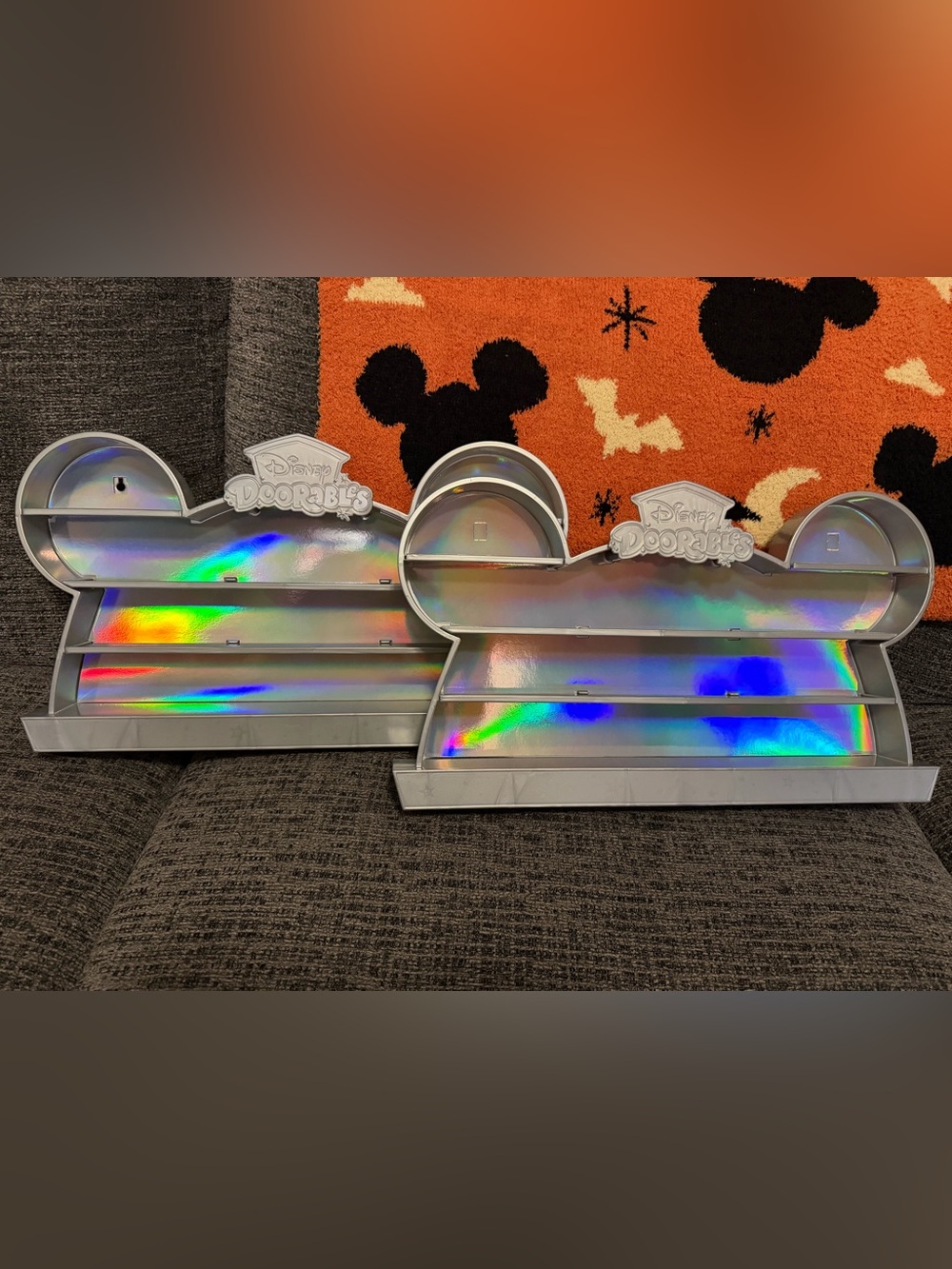 Holographic Mickey Ears Doorable Wall Shelf - Silver
